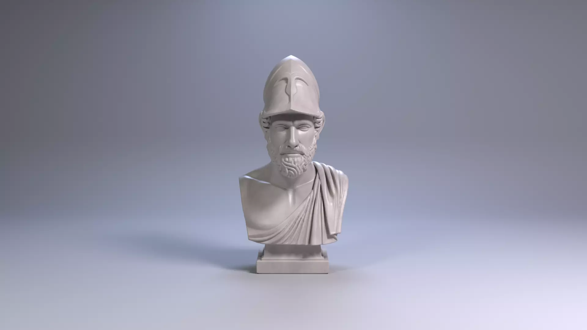 Pericles Bust Sculpture 3D Print Model STL File Printable Bust 3D print model_2
