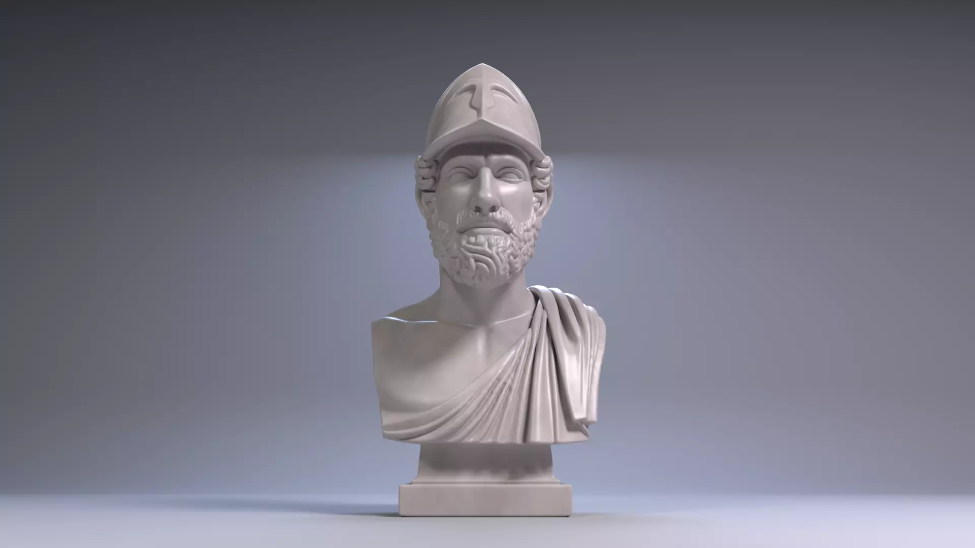 Pericles Bust Sculpture 3D Print Model STL File Printable Bust 3D print model_7