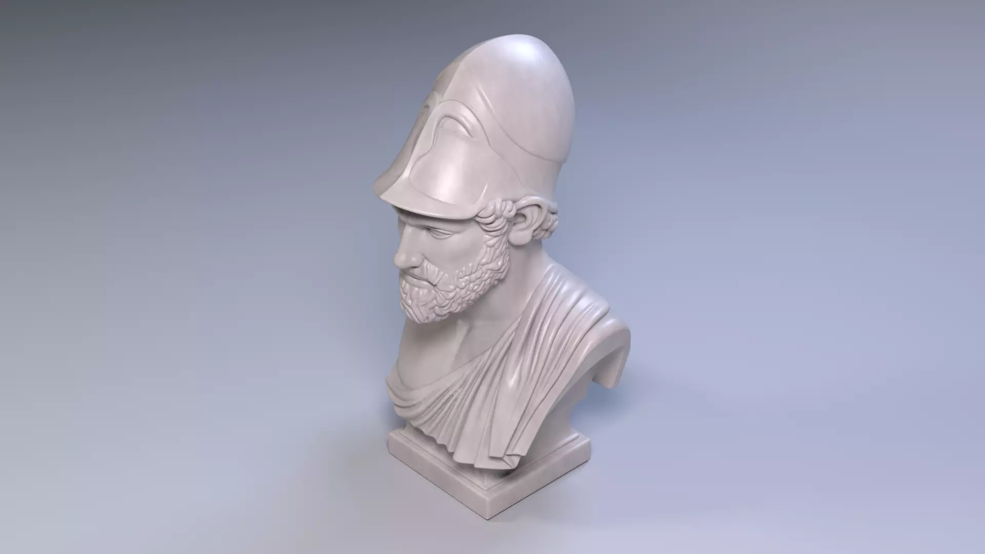 Pericles Bust Sculpture 3D Print Model STL File Printable Bust 3D print model_6
