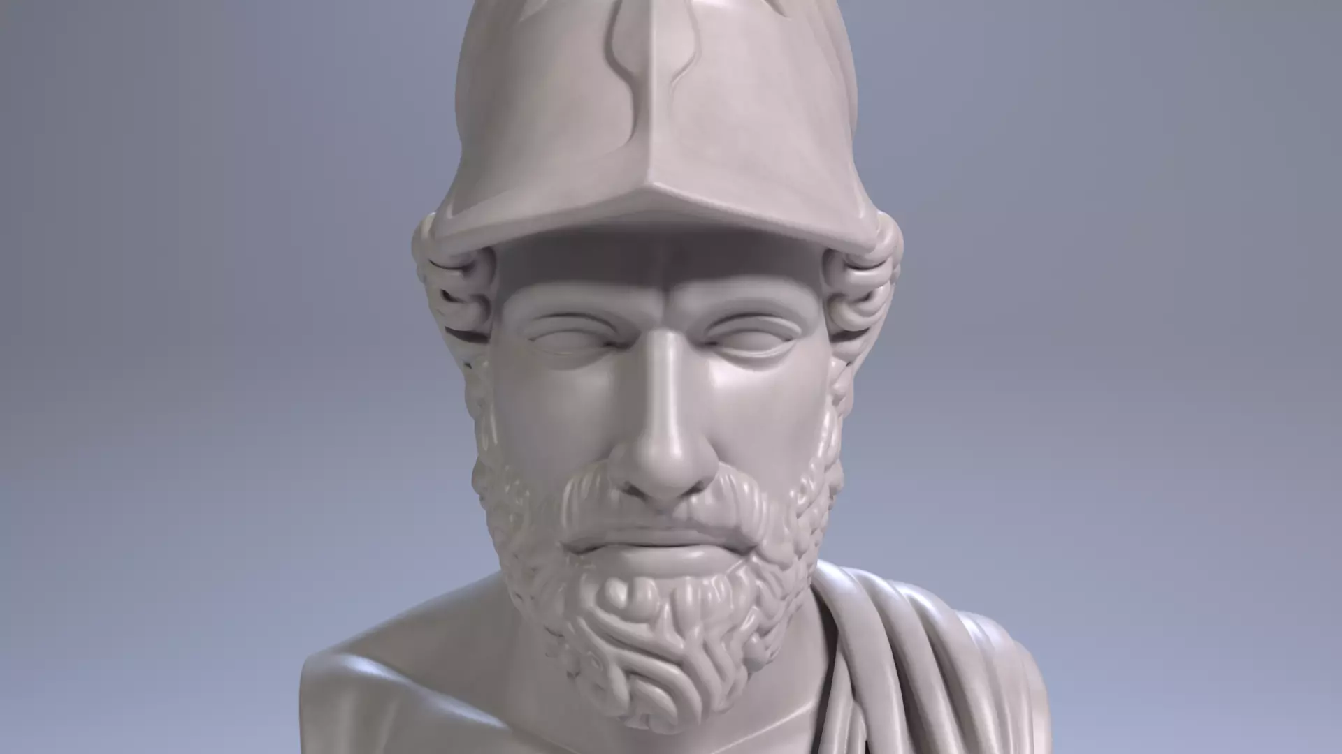 Pericles Bust Sculpture 3D Print Model STL File Printable Bust 3D print model_9
