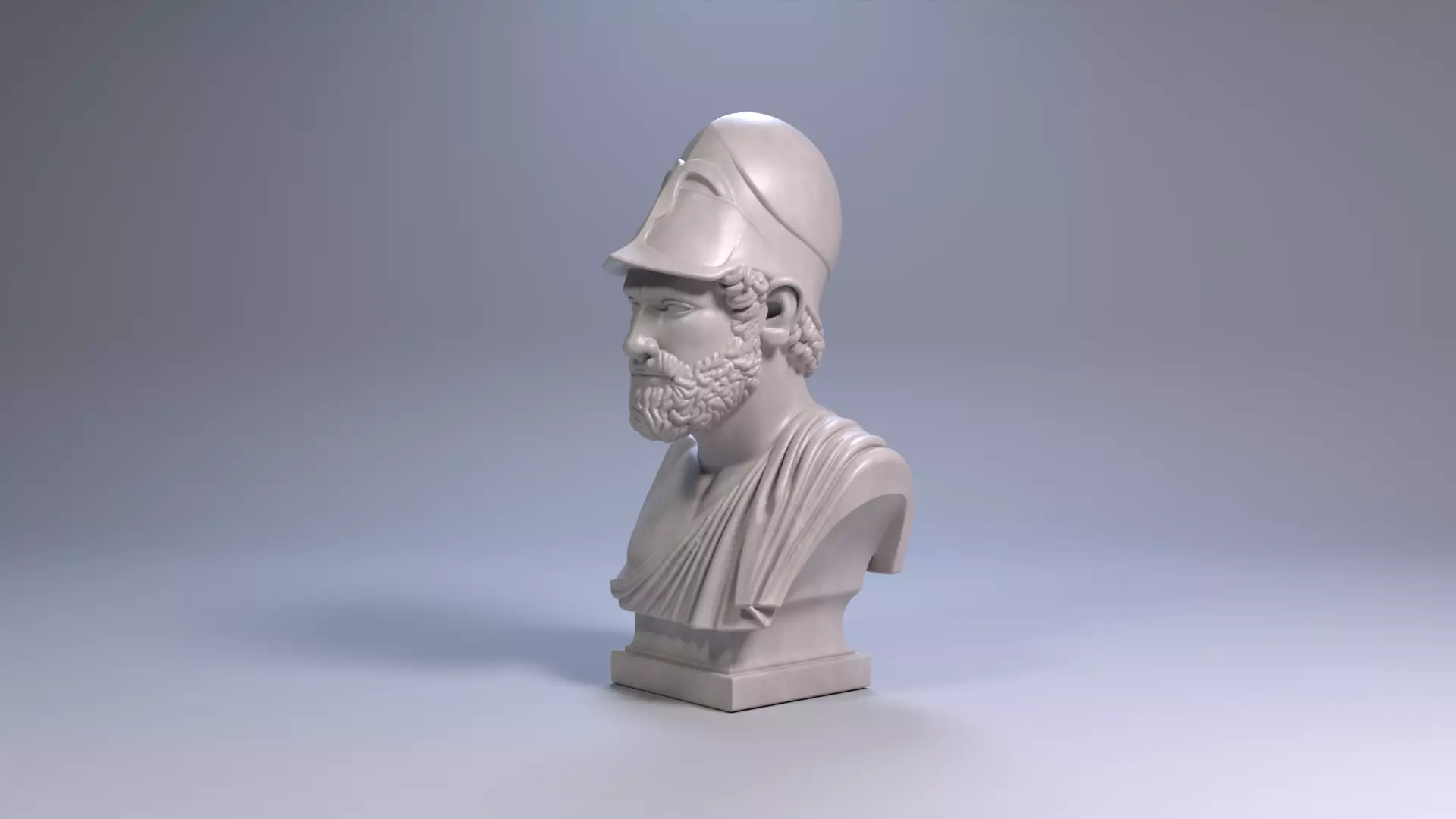Pericles Bust Sculpture 3D Print Model STL File Printable Bust 3D print model_16