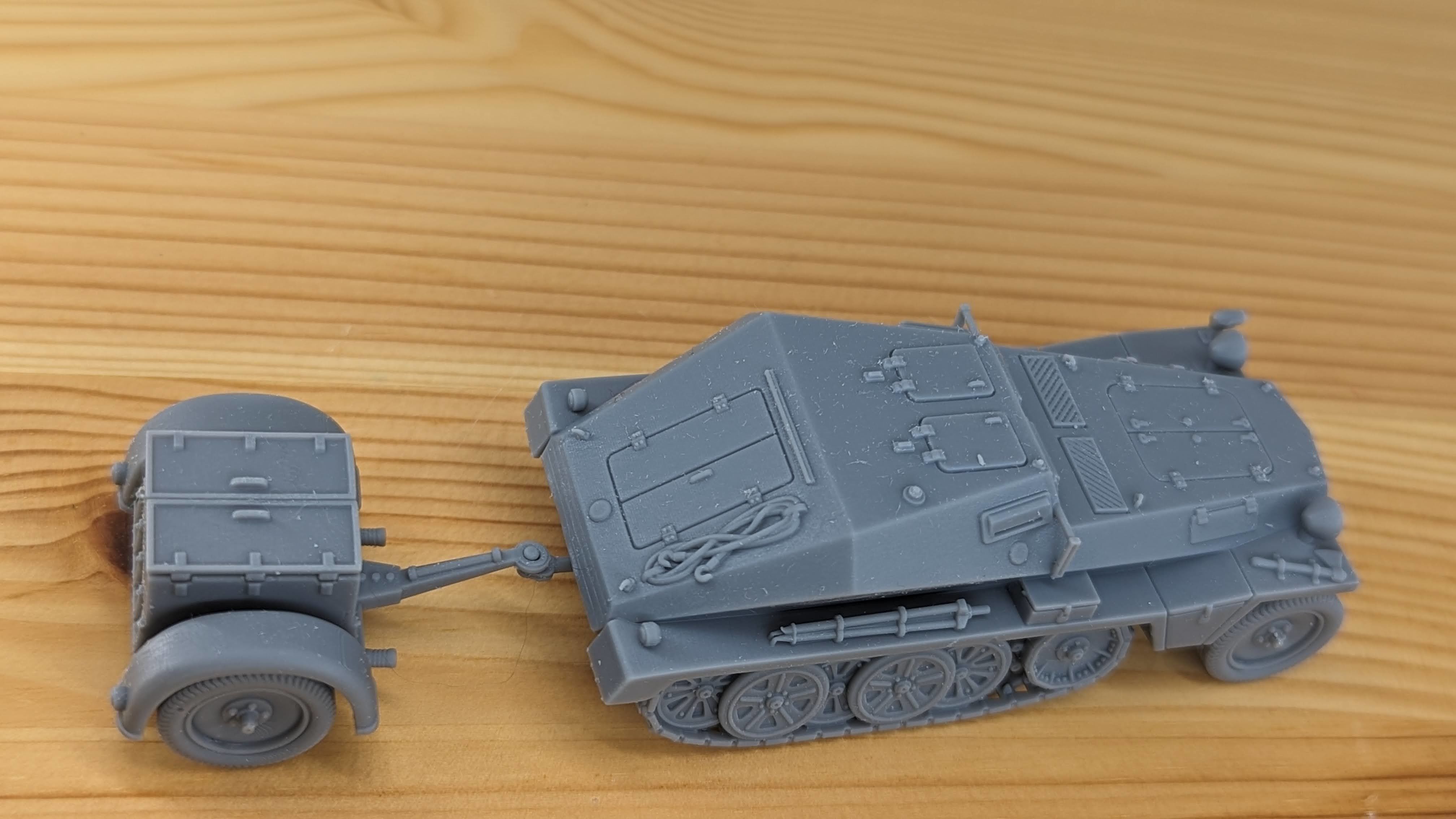 Sd Kfz 252 Leichte Gepanzerte and trailer 3D print model_12