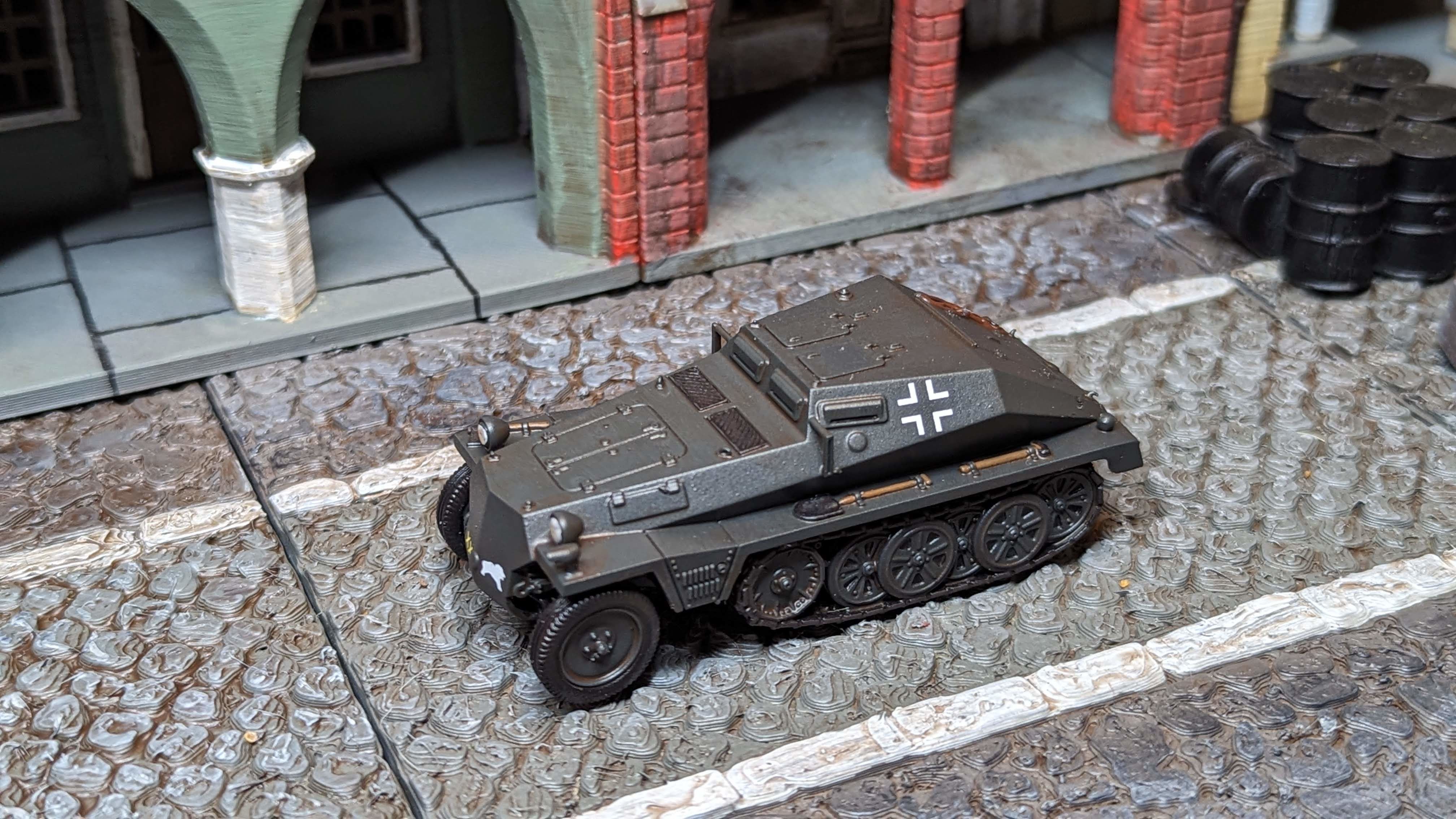 Sd Kfz 252 Leichte Gepanzerte and trailer 3D print model_11
