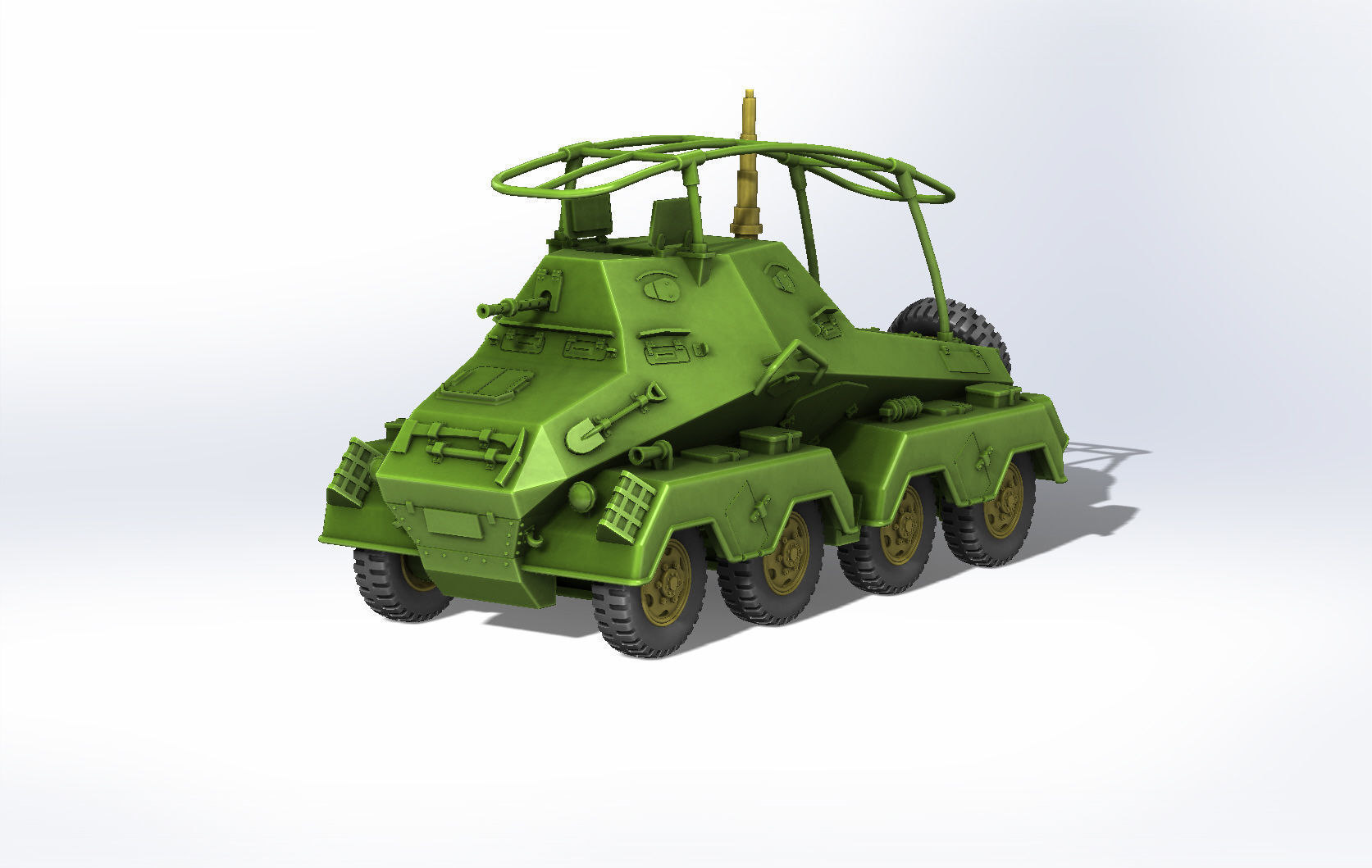 Sd Kfz 263 Funkspahwagen 3D print model_6