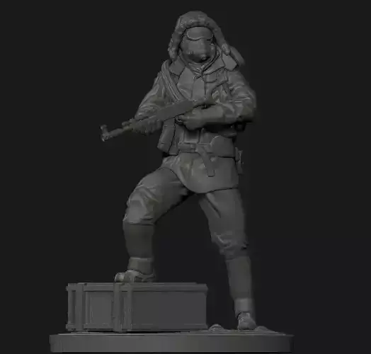 NEW - Artic Hazmat Suit - Rust 3D print model