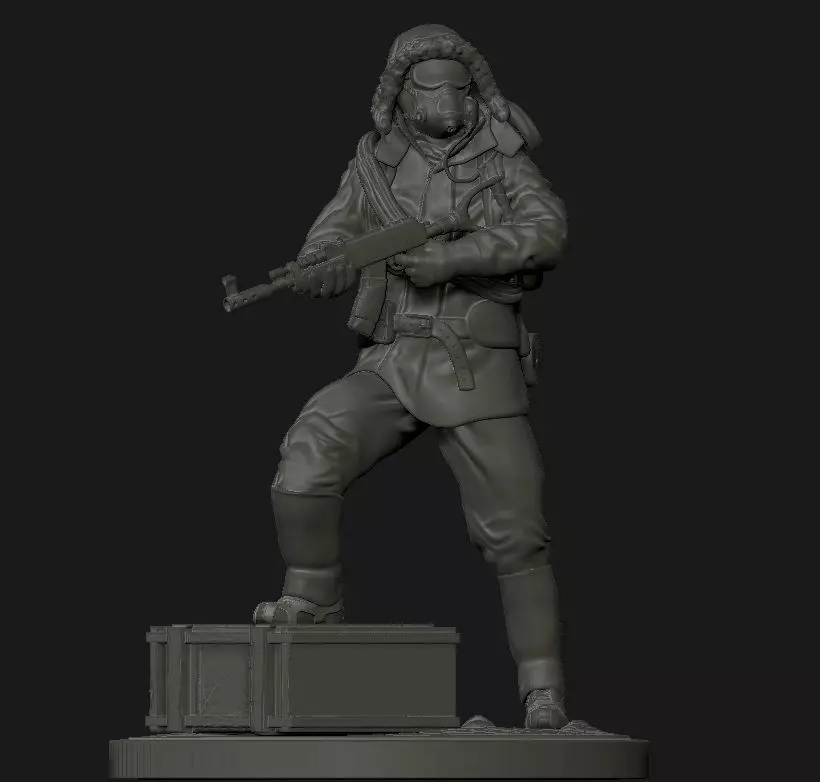 NEW - Artic Hazmat Suit - Rust 3D print model_0