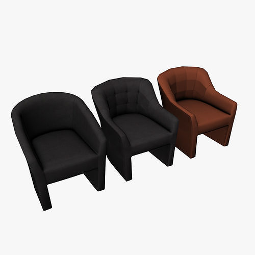 LEA CHAIR Low-poly 3D model