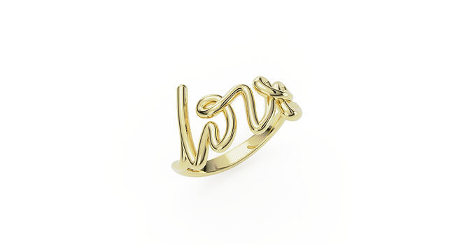 Love Ring  Women Ring 3d Anillo Love 3D print model