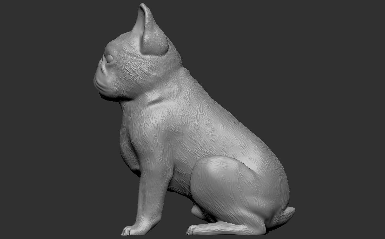 French Bulldog 3D print model_2