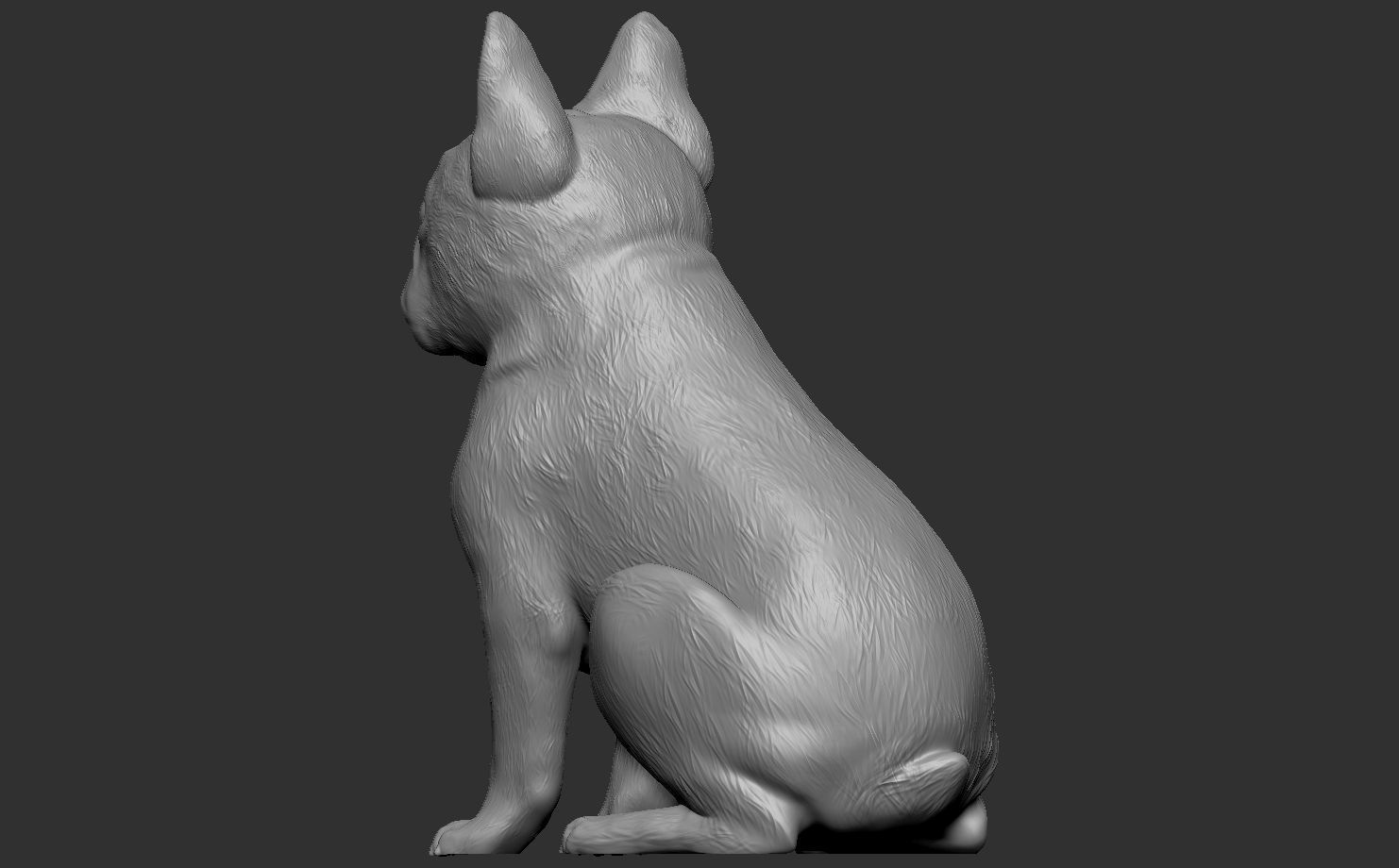 French Bulldog 3D print model_3