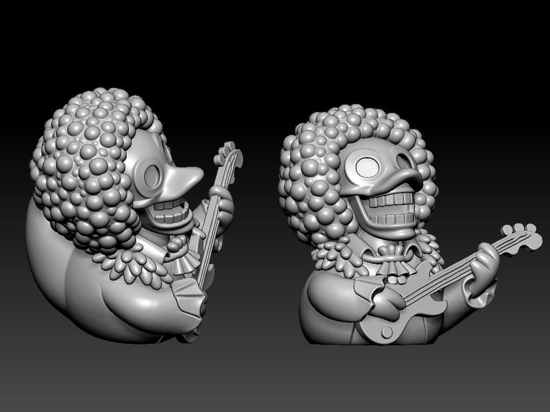 Rubber Duck - Brook One Piece statue 3D print model_2