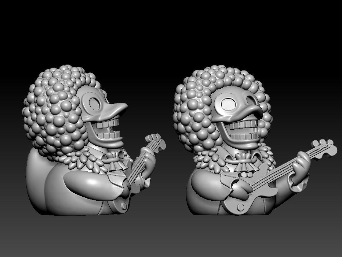 Rubber Duck - Brook One Piece statue 3D print model_3