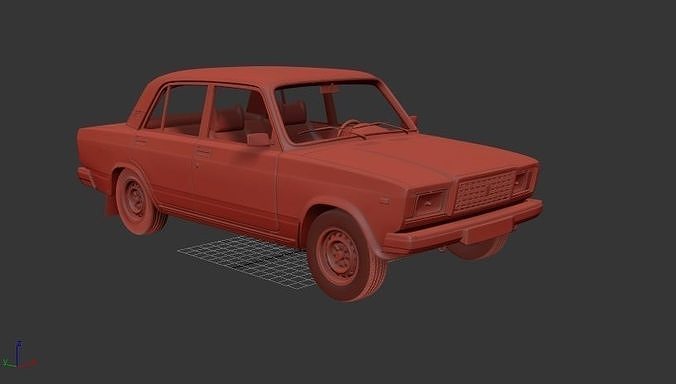 VAZ Zhiguli 2107 sedan 2006 3D print model