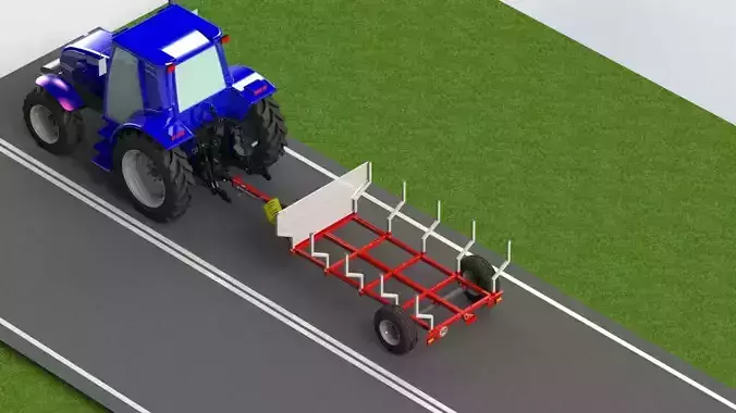 WG 6003 - STL Trailer for wood 3D model