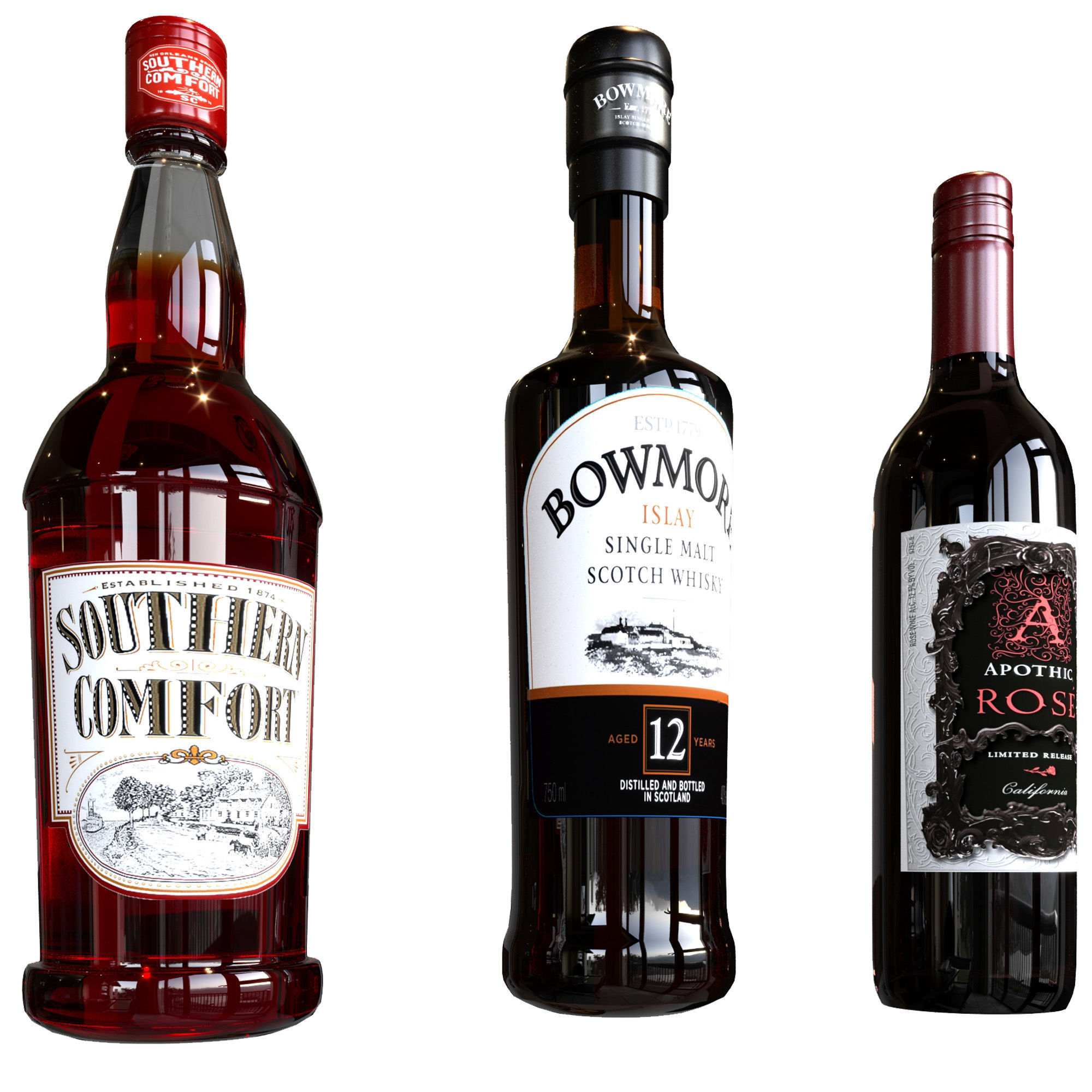 SCOTCH WHISKEY BOTTLE COLLECTION NO8 A 3D model_10