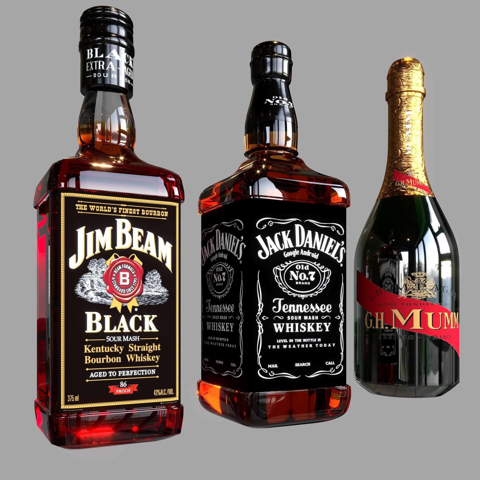 SCOTCH WHISKEY BOTTLE COLLECTION NO8 A 3D model_2