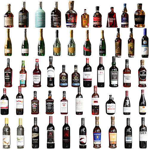 SCOTCH WHISKEY BOTTLE COLLECTION NO8 A 3D model