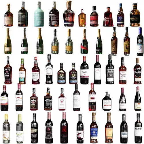 SCOTCH WHISKEY BOTTLE COLLECTION NO8 A 3D model