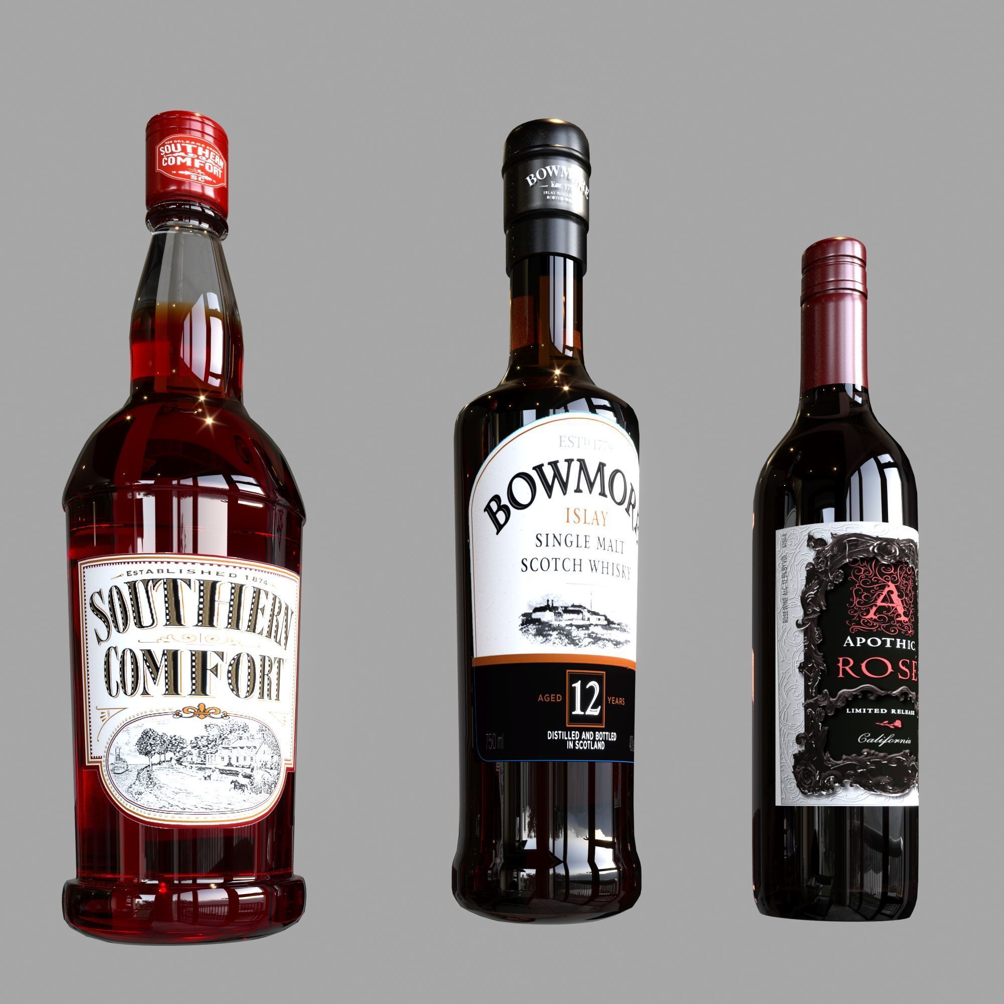 SCOTCH WHISKEY BOTTLE COLLECTION NO8 A 3D model_8