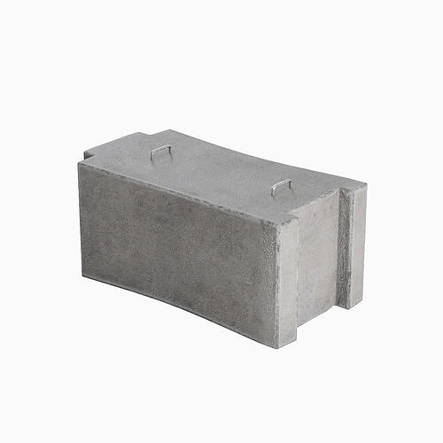 Concrete Traffic Barrier 01 Low-poly 3D model
