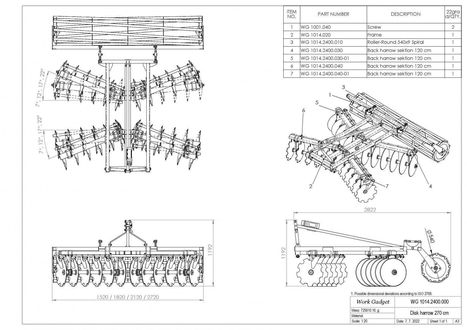 WG 1014 - Disc harrow 4 ni 1 3D model_1