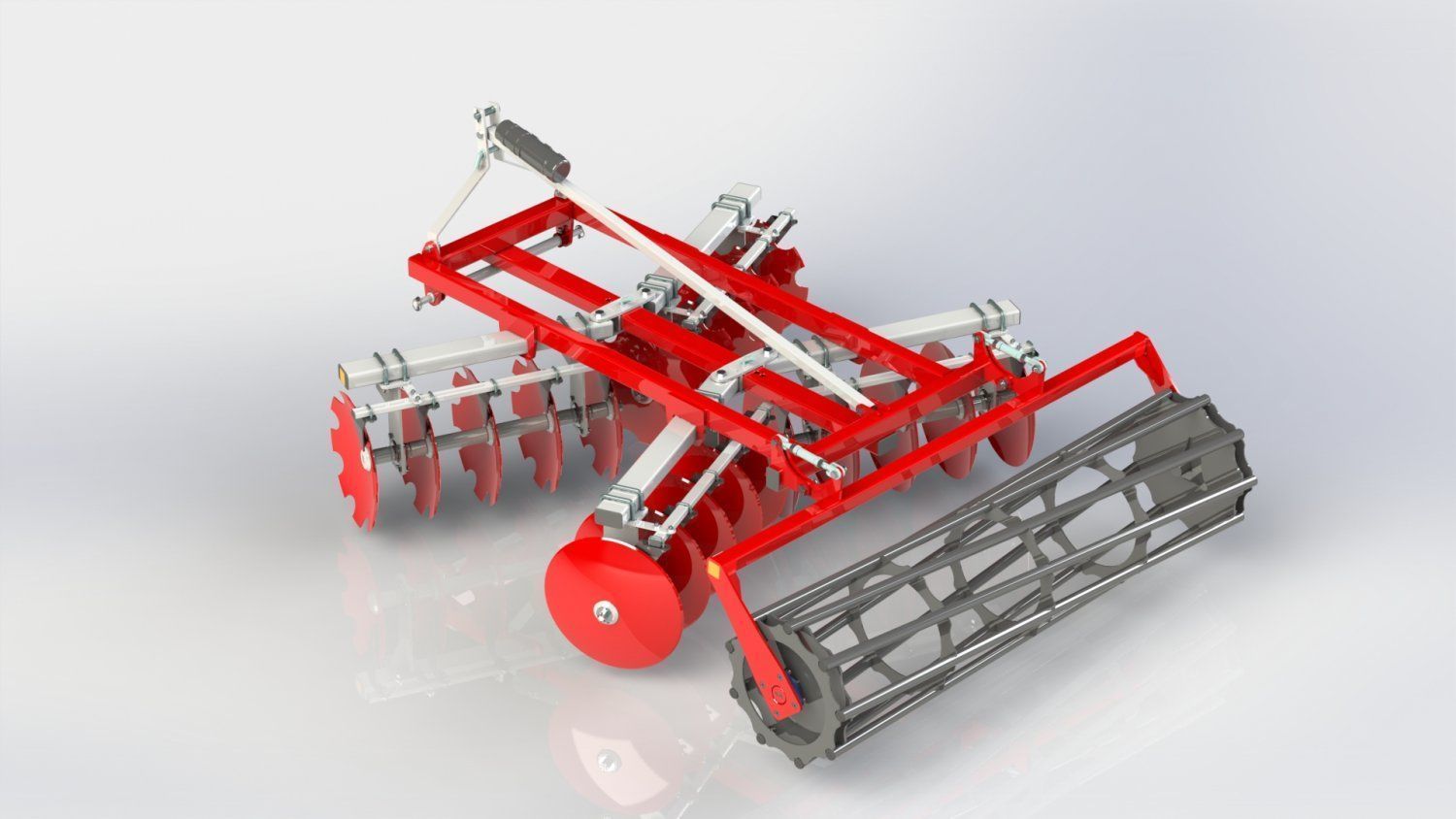 WG 1014 - Disc harrow 4 ni 1 3D model_7