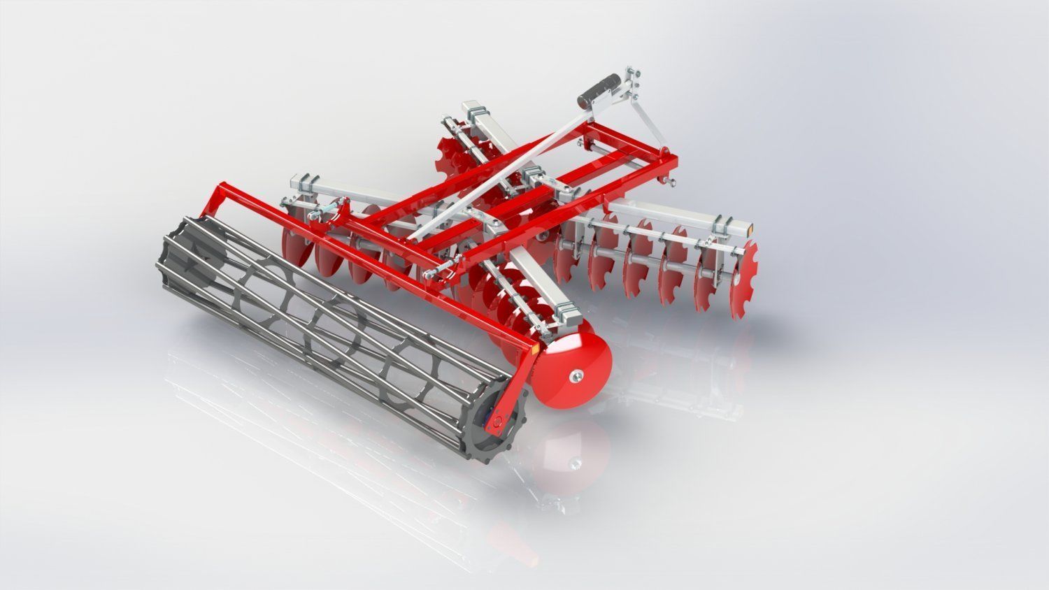 WG 1014 - Disc harrow 4 ni 1 3D model_4
