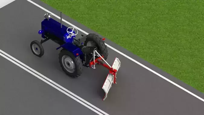 WG 1015 - STL Rear mounted blade 3D model