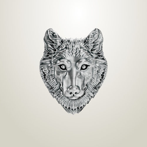 wolf head sculpting 3D print model