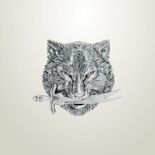 wolf head sculpting 3D print model