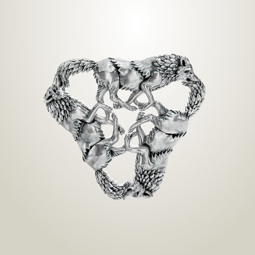 running wolves sculpting 3D print model
