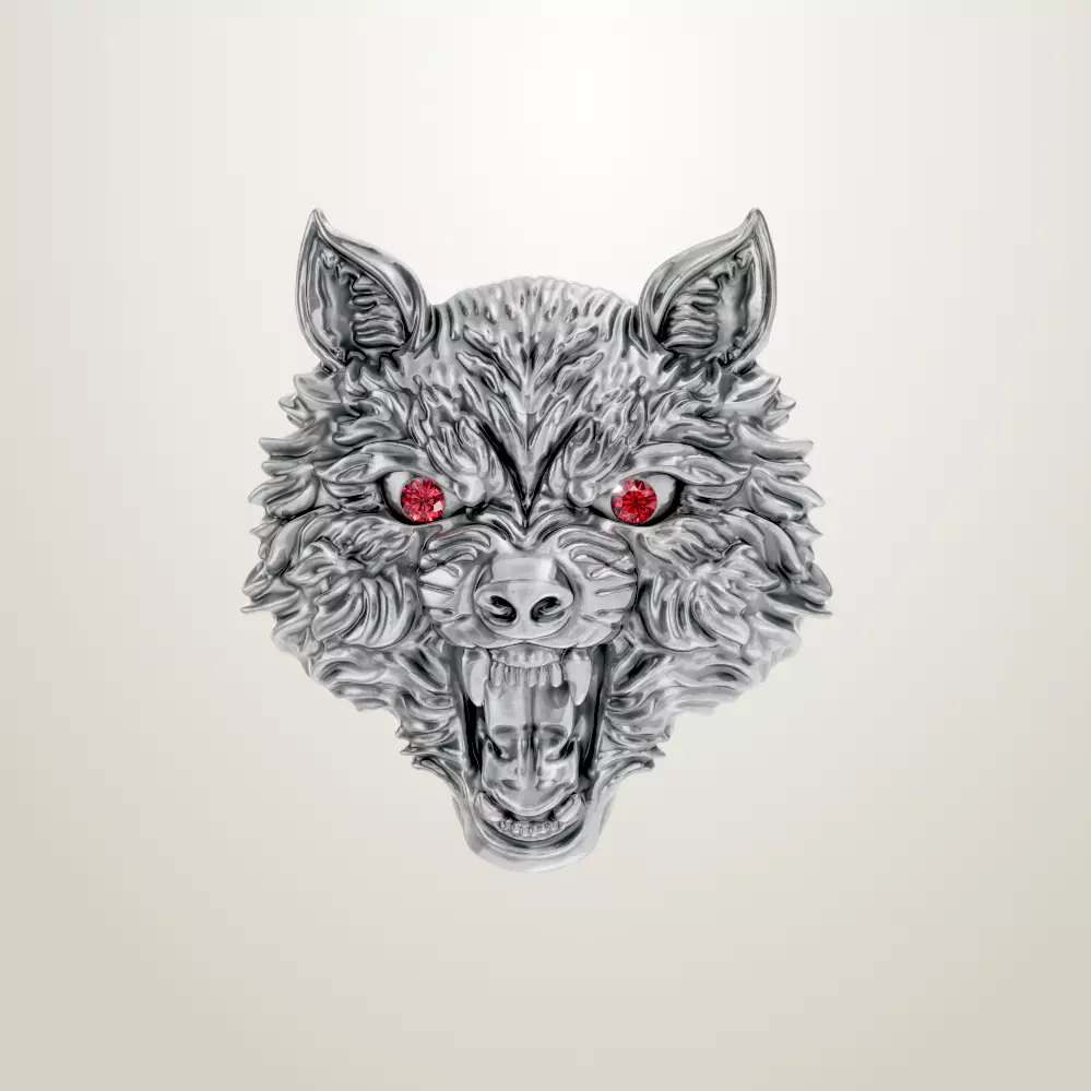 wolf head sculpting 3D print model_0