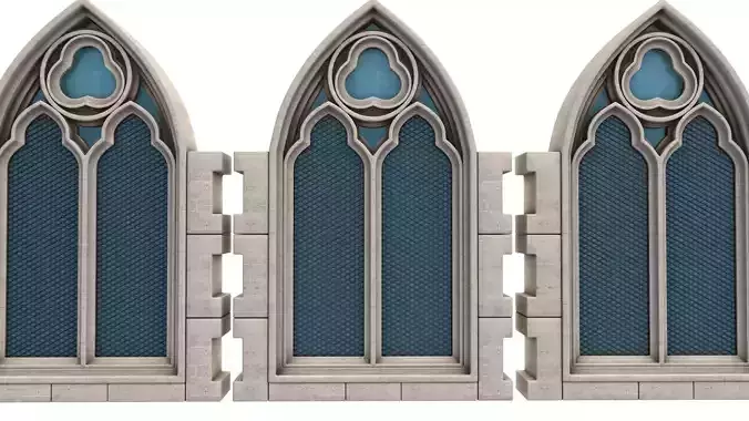 Gothic Window 3D model