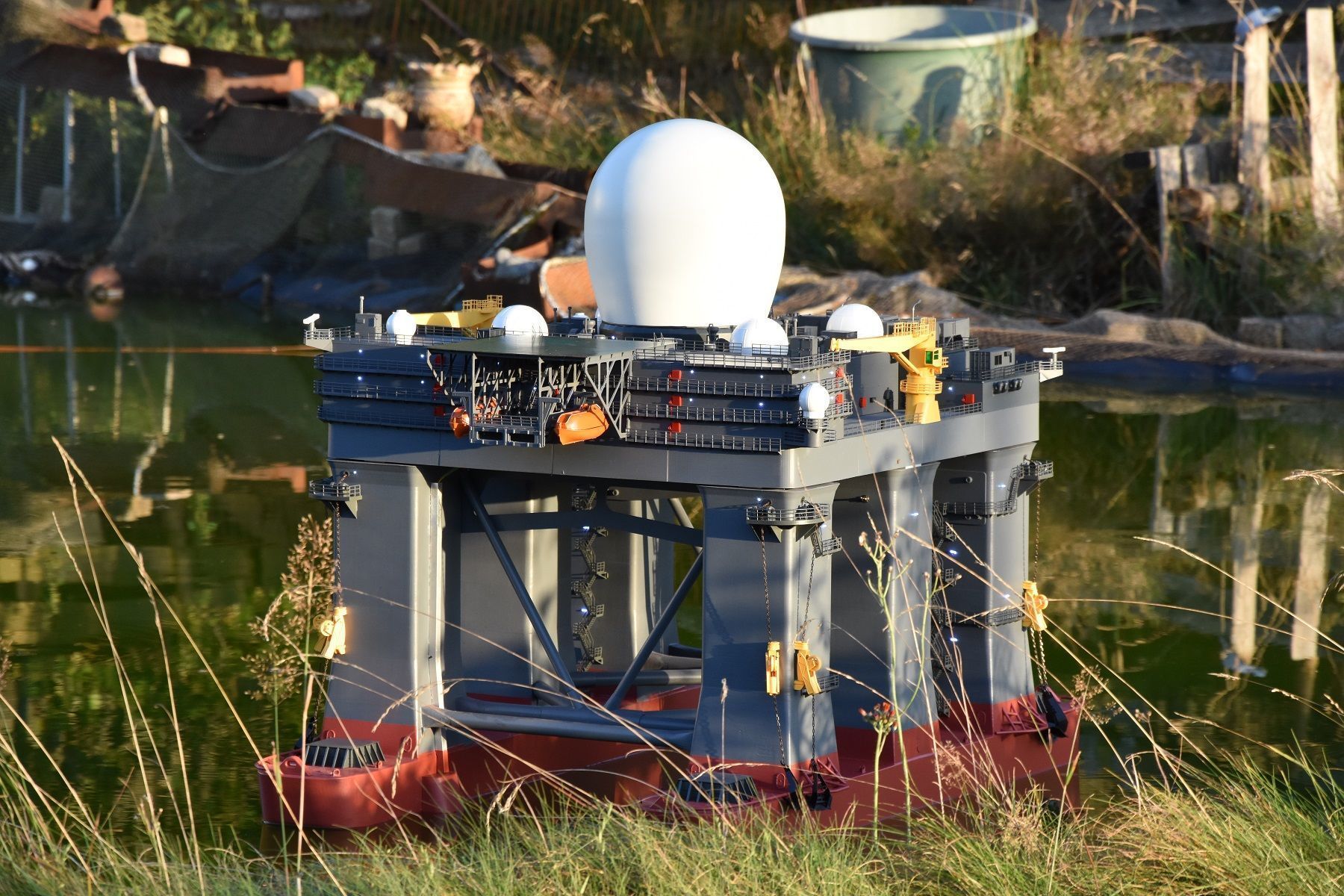 SEA BASED X BAND RADAR Shipmodel RC 3D print model_4