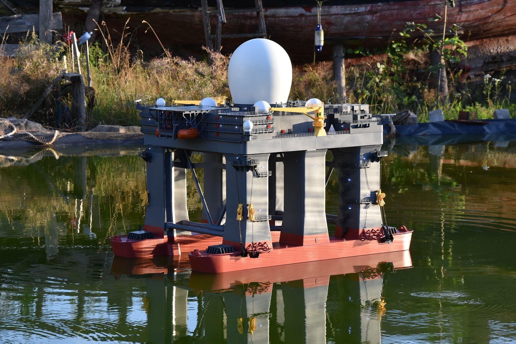 SEA BASED X BAND RADAR Shipmodel RC 3D print model_1