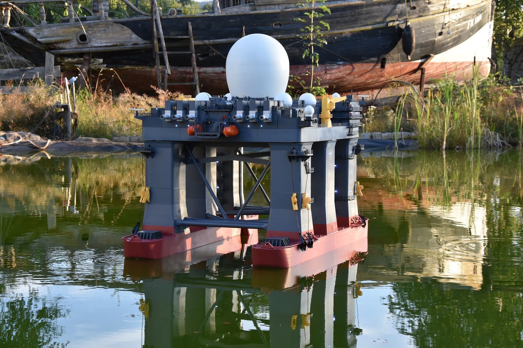 SEA BASED X BAND RADAR Shipmodel RC 3D print model_3