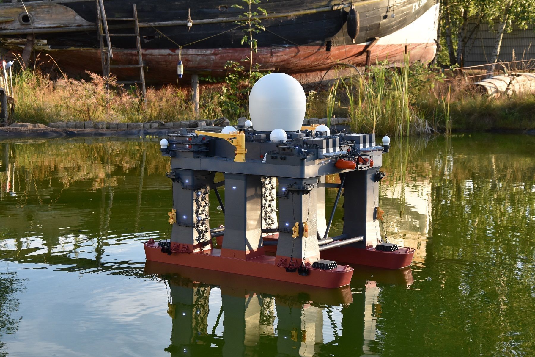 SEA BASED X BAND RADAR Shipmodel RC 3D print model_2