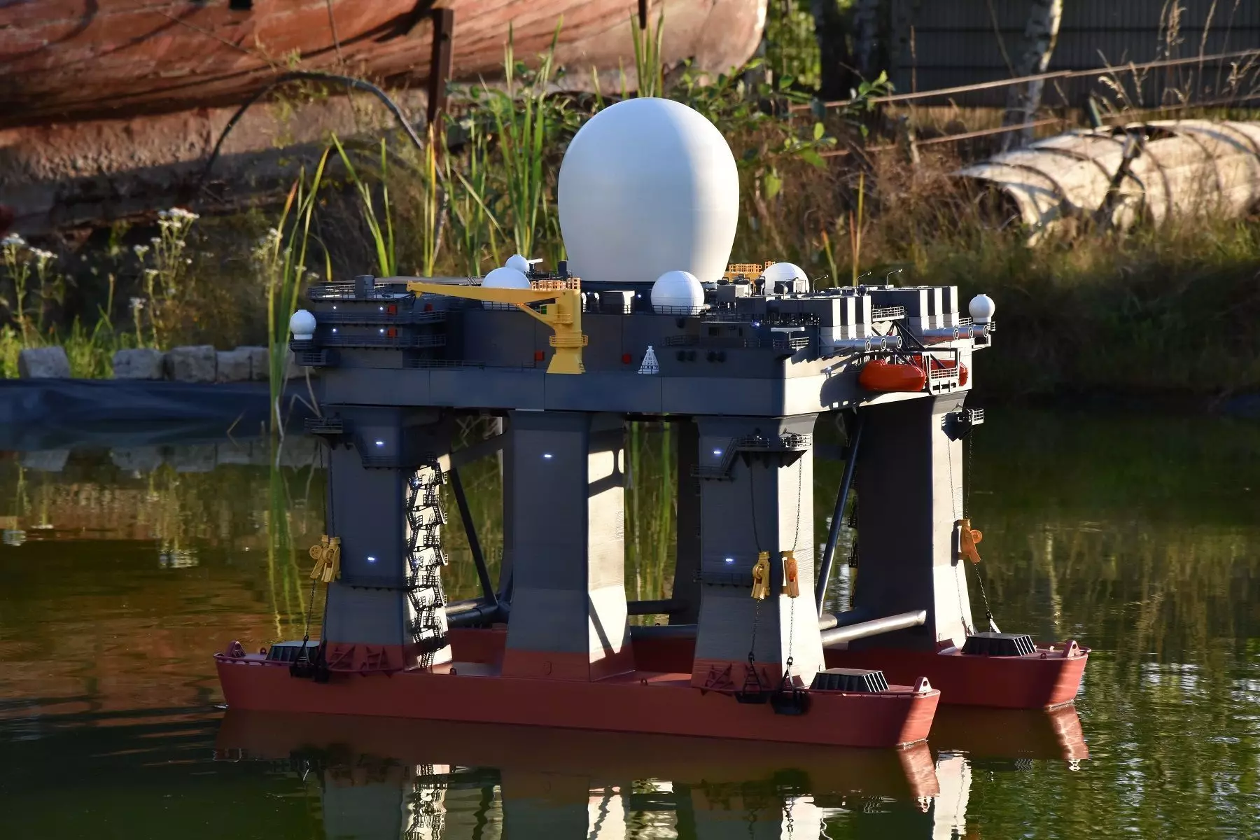SEA BASED X BAND RADAR Shipmodel RC 3D print model_0