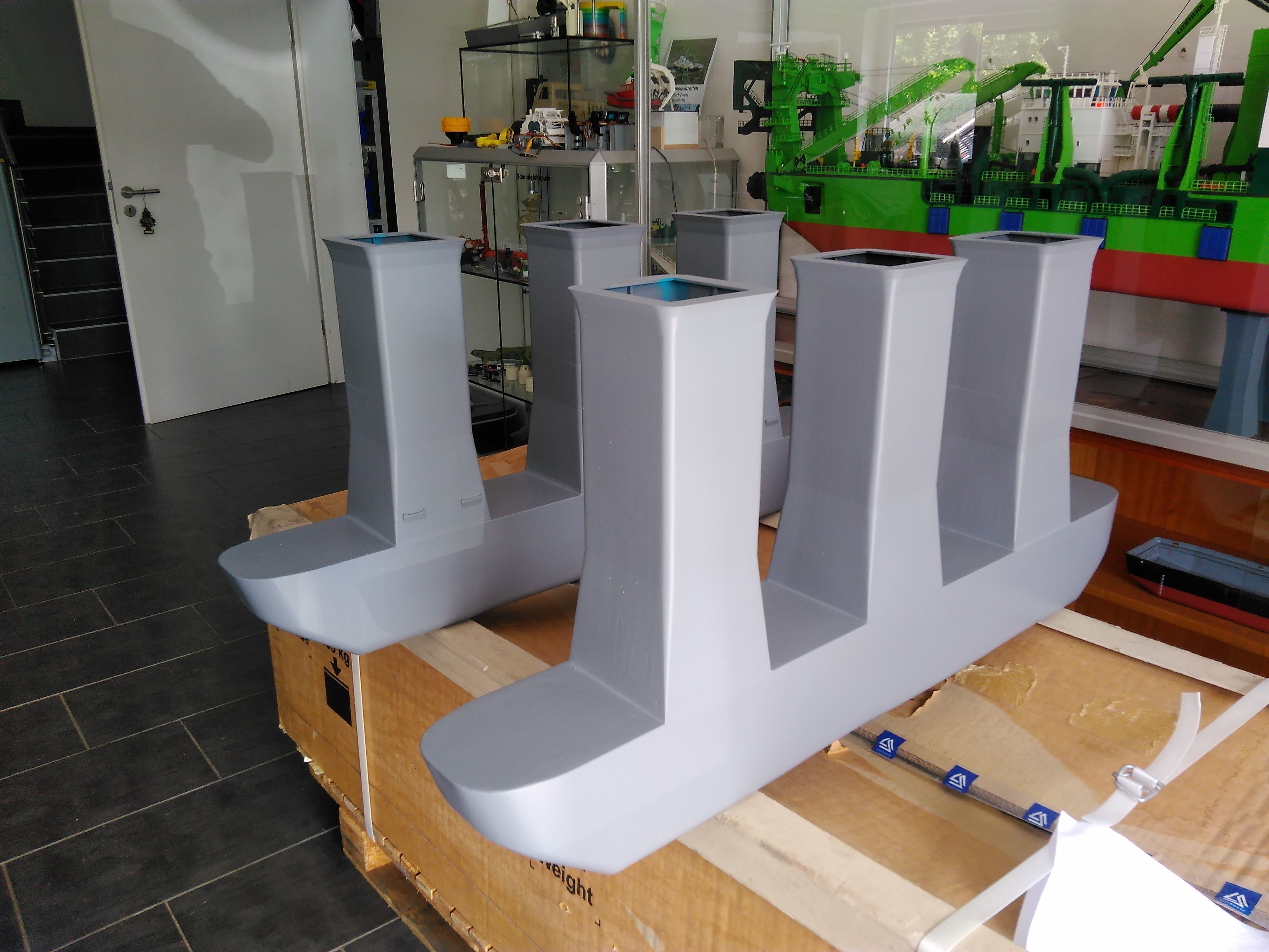 SEA BASED X BAND RADAR Shipmodel RC 3D print model_7