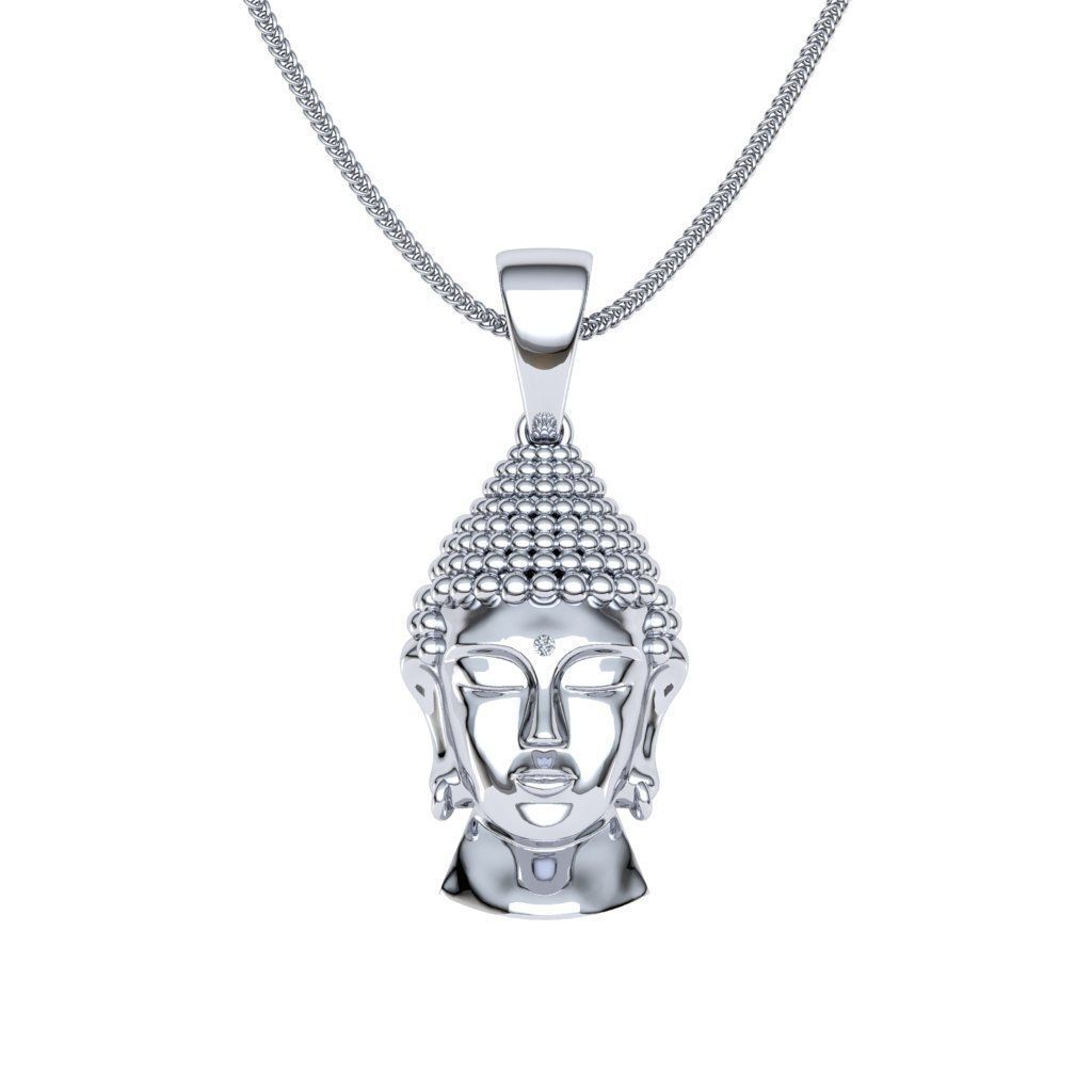 gautam buddha pendant 3D print model_3