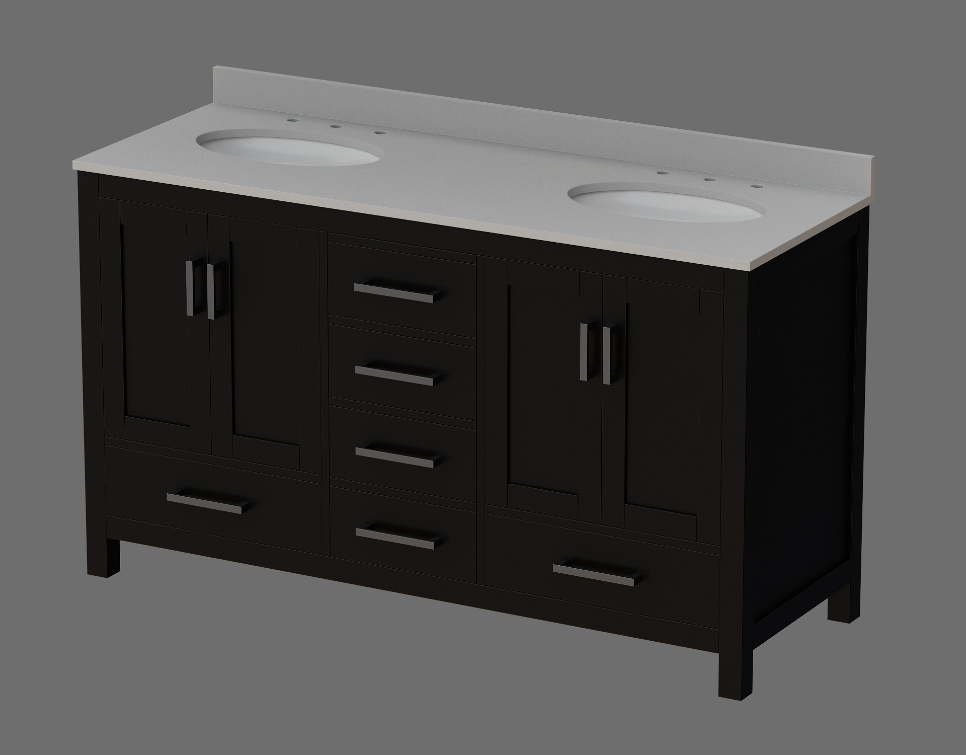 Vanity Cabinets - Batch AA 3D model_1