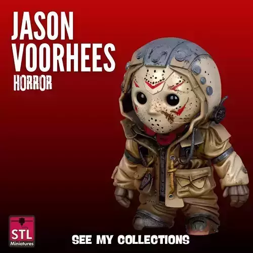 Silent Stalker Jason Inspired STL Horror High Detail