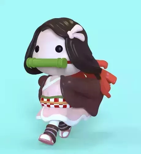 NEZUKO KAMADO CHIBI FROM DEMON SLAYER - PARTS AND COMPLETE