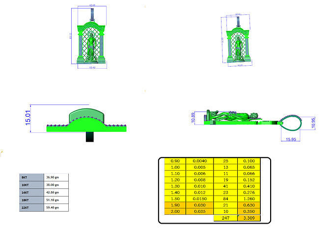 San Lazaro Pendant DOG 3D print model