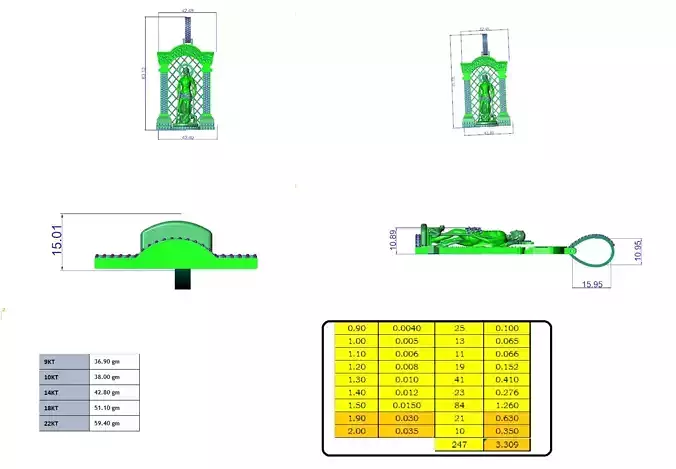 San Lazaro Pendant DOG