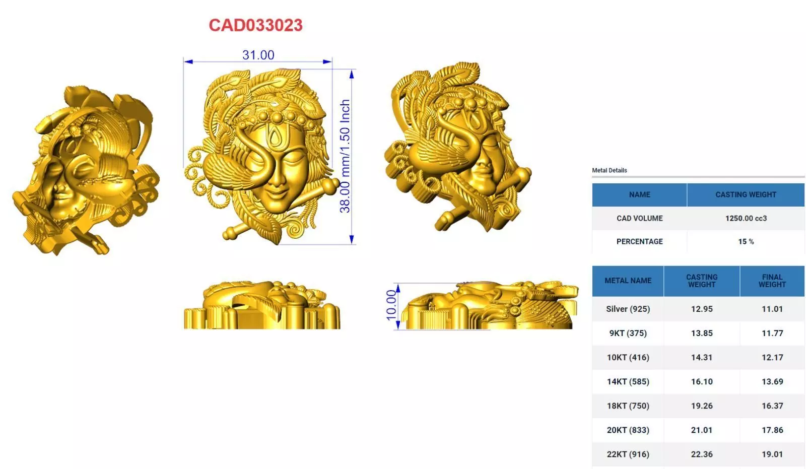 Krishna god 3D print model