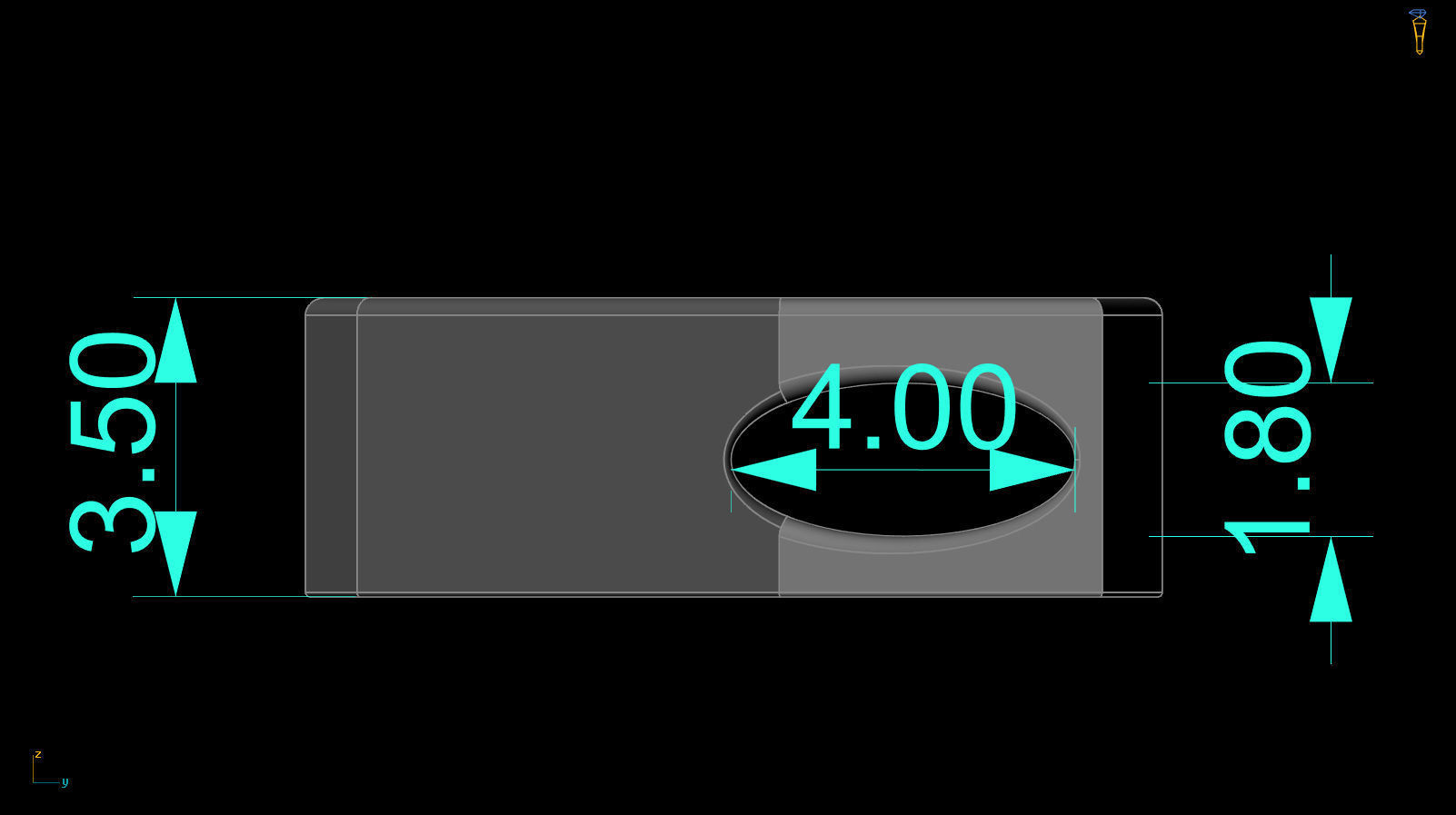 Initial Letter Pendant k 3D print model_4