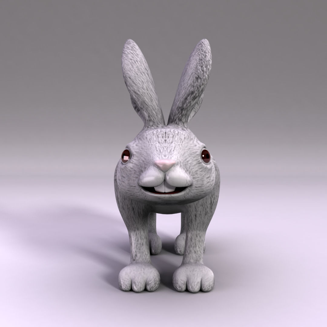 Rabbit Low-poly 3D model_2