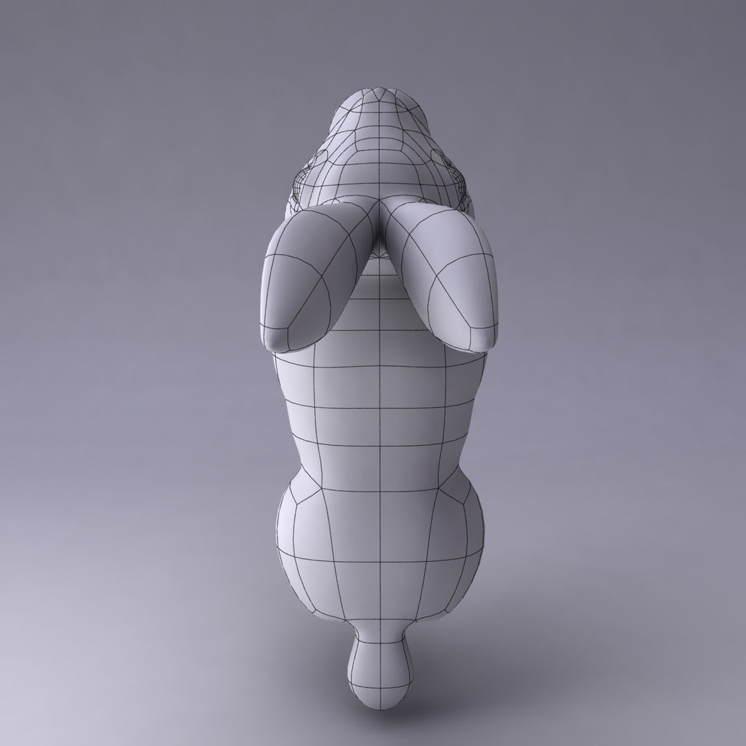Rabbit Low-poly 3D model_12