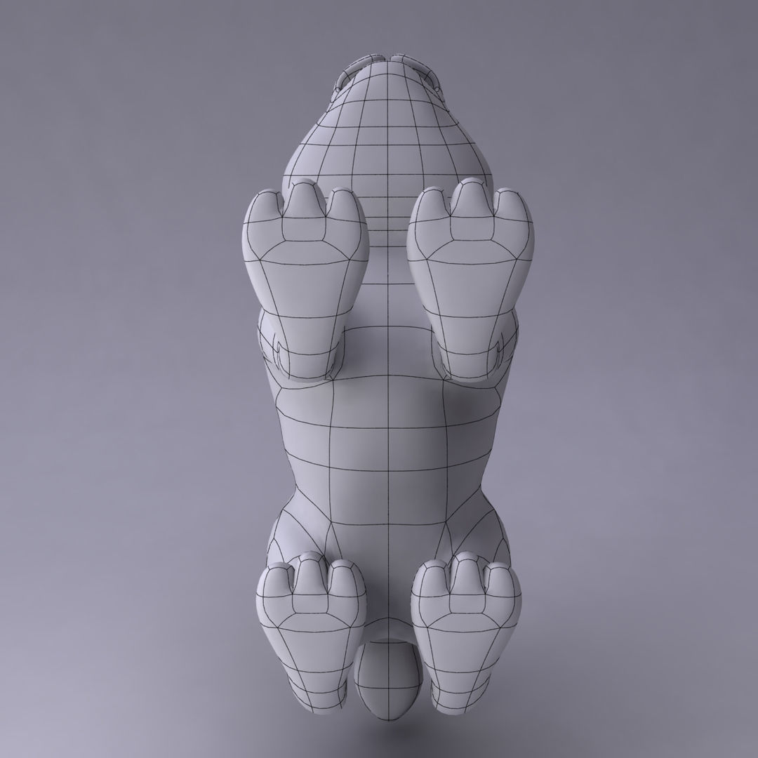 Rabbit Low-poly 3D model_13